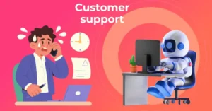 Customer urgency meets AI latency protocols; image shows triage tension and semantic delay in support systems.